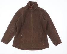 Musto Women's Brown Fleece Full Zip Jacket Size 14