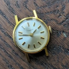 Tissot Ladies Gold Plated Wrist Watch, Working, Key 170T (O29)