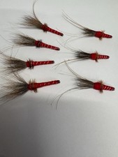 Red Francis Salmon  Flies  1"