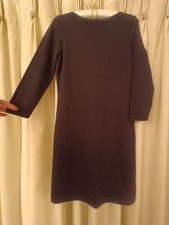 BN Nice weight merino wool dress Black M 10 12 Smart or Party? Paris Design Co