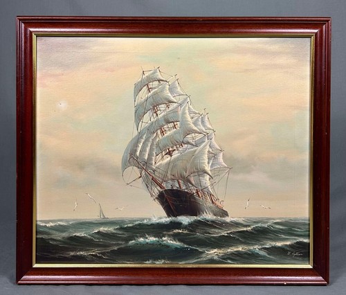 Nautical seascape oil - nautical, painting