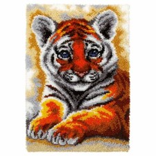 Tiger Cub Latch Hook Kit, Rug