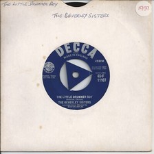 The Beverley Sisters - The Little Drummer Boy 7" 45rpm Vinyl Single 1959