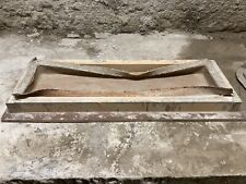 WOOD & LATEX MOULD SMALL STRAIGHT BENCH TOP STONE GARDEN ORNAMENT NOT FIBREGLASS