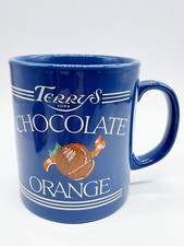 VINTAGE TERRYS CHOCOLATE ORANGE BLUE COLLECTORS MUG CUP - ADVERTISING