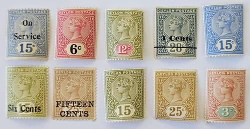 Ceylon victoria classics lot - ceylon,