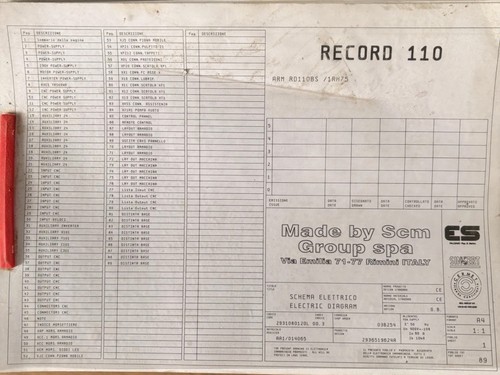 Scm record 110 cnc - record,