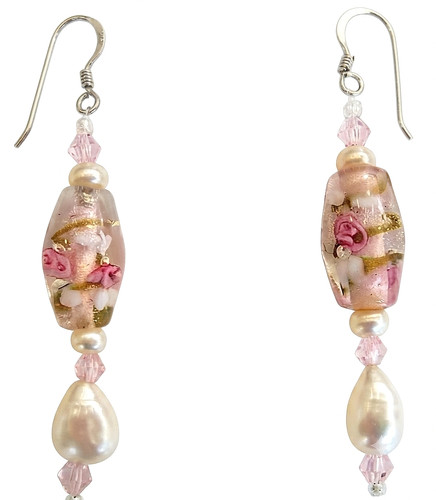 Real baroque pearls 925 - , hooks