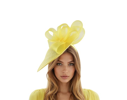 Lemon yellow saucer disc - yellow,