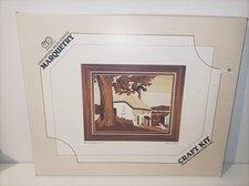 Vintage Marquetry Craft Kit 503 Devon Cottage 15" x 13" The Art Veneers Co.