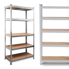 Factory Seconds: 90cm Wide & 180cm High Duty 5 Tier Metal Unit Shelving Storage