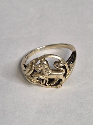 Vintage 10k gold scottish - 10k, lion