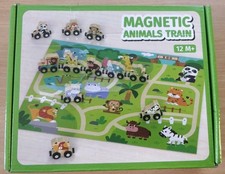 Magnetic Wooden Train Set with