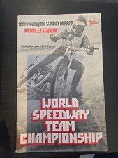 WEMBLEY 1973 ORIGINAL SPEEDWAY