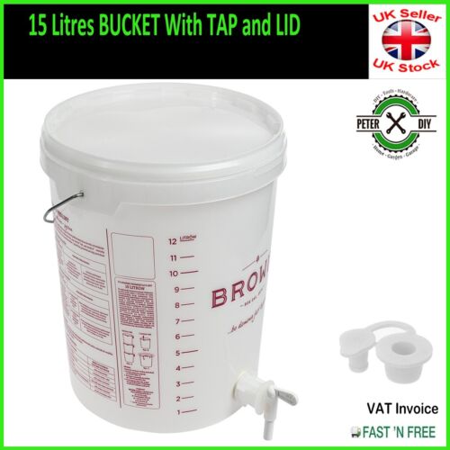 15l litre fermentation bucket - 15l,
