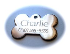 PET TAGS XL BONE (5.5cm) ID
