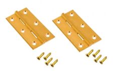 2 x SOLID BRASS BUTT HINGES