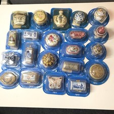 Vintage Del Prado Collectable Porcelain Trinket / Pill Boxes