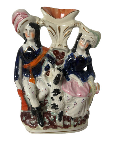 Staffordshire spill vase - staffordshire,