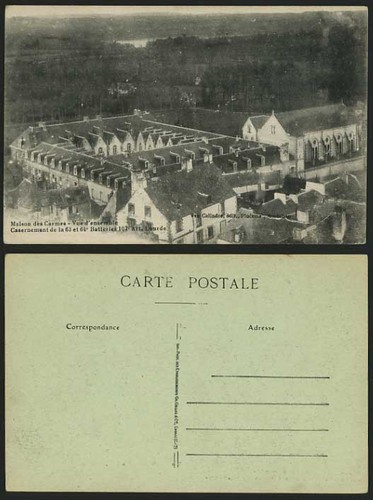 Barracks old postcard - old, maison