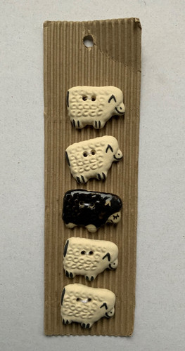 Set ceramic sheep - of, 5