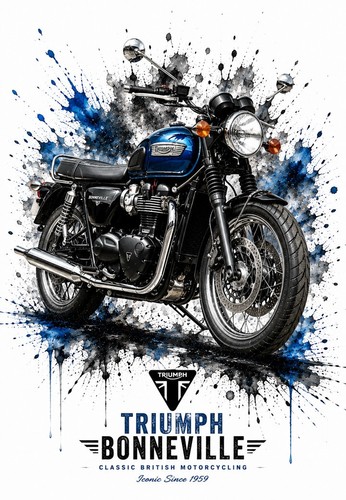 Triumph bonneville poster - triumph,