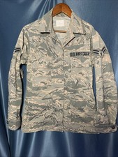 Women’s US Air Force Utility Coat / Shirt Grey Camouflage Size 4/regular Airsoft