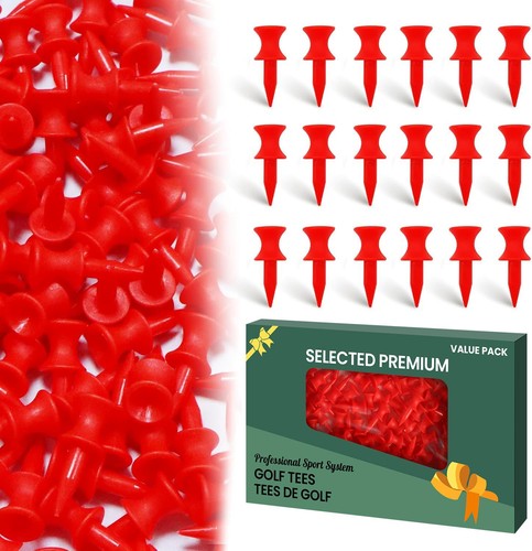 Red golf tees 4 - tees, 1