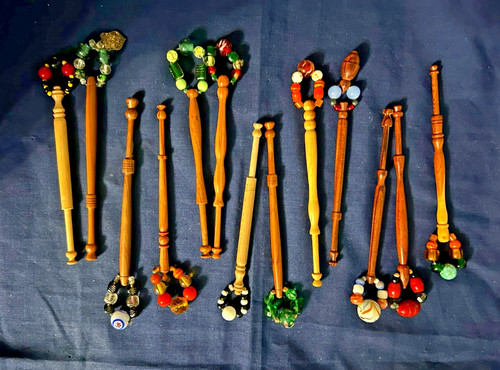 Thirteen wooden midlands style