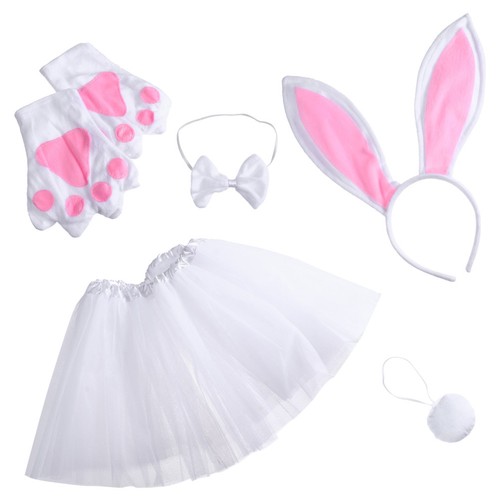 White easter bunny - white, set