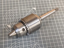 MAS Czechoslovakia Keyed Drill Chuck 1-13mm (1/2") MT1 Morse Taper 1 Shank Arbor
