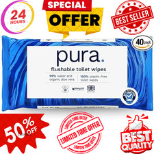 Pura Flushable Moist  Toilet