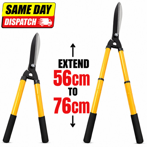 Telescopic garden hedge shears - telescopic,