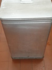 Large Vintage Grundy Bin Aluminium 1960s 42cm x 42cm x 75cm