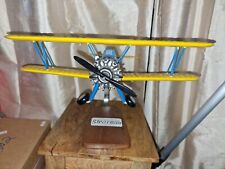 Bravo Delta Models PT-17 Stearman US Army Model Biplane Hand Carved Mahogany