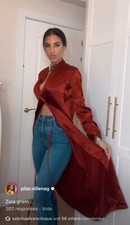 ZARA Size S SATIN EFFECT DRESS