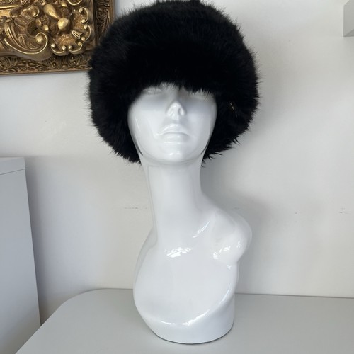 Carl scarpa black faux - fur, hat