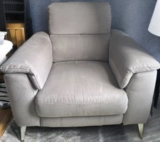 Sofology Illinois Toronto Grey Electric Recliner Chair