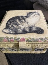 vintage sewing box With Stuff Inside 