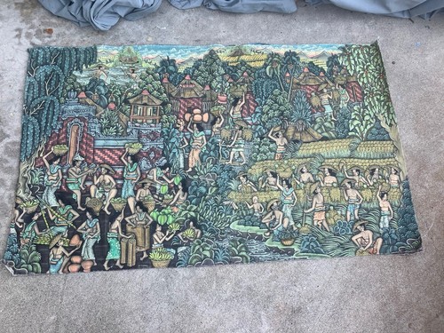 Vintage bali art painting - vintage,