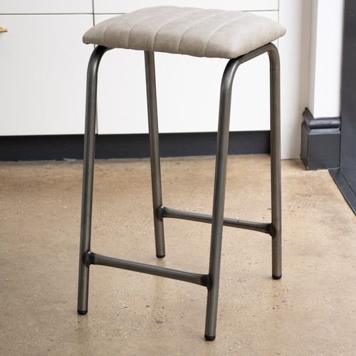 Bar stool faux leather - faux,