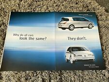 Rare UK 2000's Magazine Fold Out Advert Picture Renault Avantime Vel Satis Ad