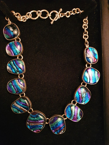 Silver purple torquise - silver,