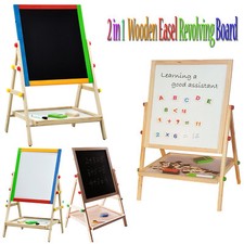 Kids wooden easel - in,