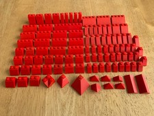Lego 100 X Red Slope Bricks