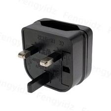 EU European Euro Europe 2-Pin To 3-Pin UK Travel Plug socket converter adapter S