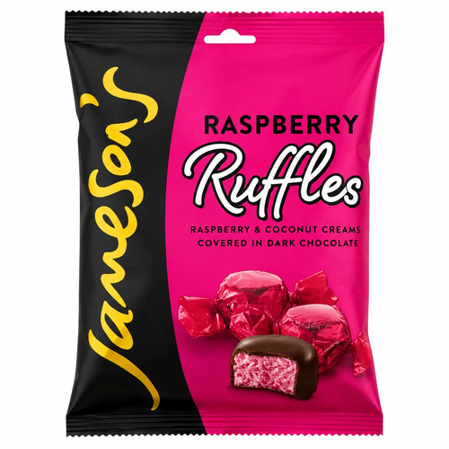 Raspberry coconut ruffles - raspberry, &
