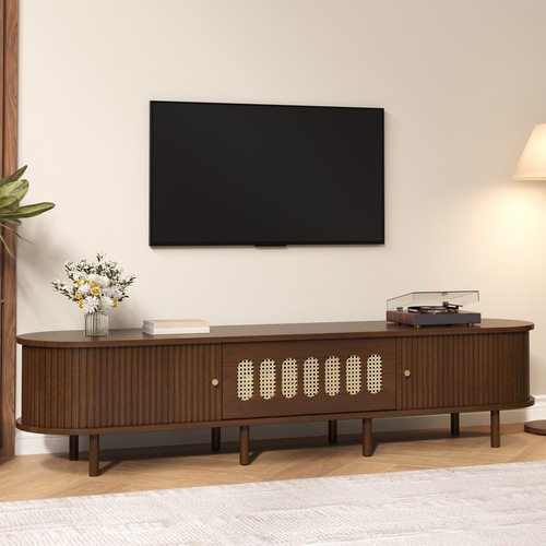 Oval unit wooden - unit, lowboard
