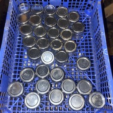 38 Storage Pots Job Lot Box Round Container Craft Glass Jars