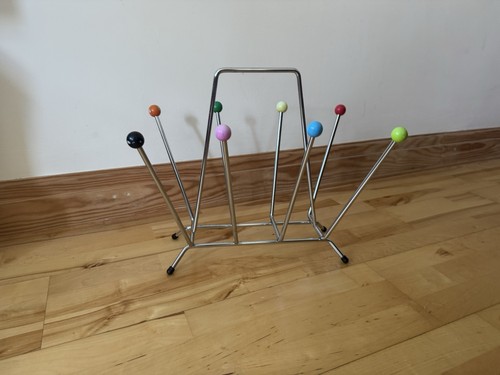 Sputnik chrome magazine rack - chrome,